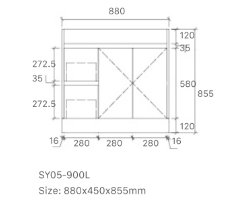 Tobi 900RA1 Freestanding 460mm Vanity Natural Timber & Oak Finish