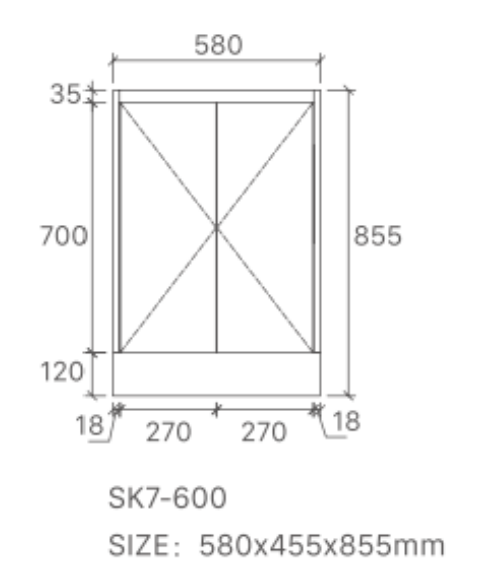 Sammy 600W Freestanding 460mm  Vanity – Gloss or Matt 2-Pack Finish with Soft Close Drawers