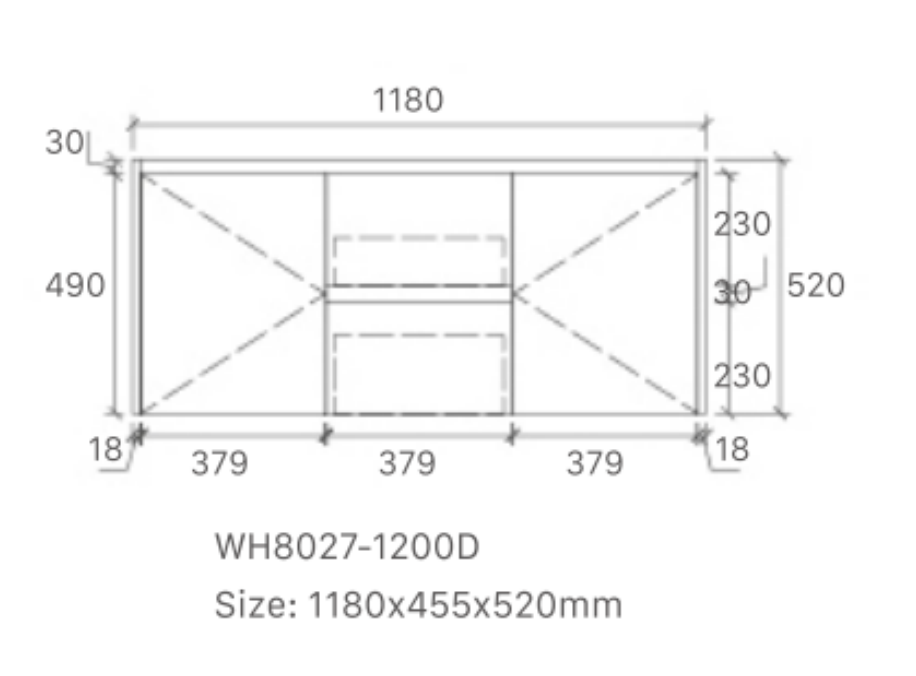 Willow 1200mm Vanity  Wall Hung 460mm Vanity – Gloss or Matt 2-Pack Finish with Soft Close Drawers With Double Bowl