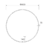 Boston LED Mirror – 800mm Round Backlit Mirror with Auto Demister & Touch Sensor