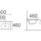 Double Bowl Ceramic Vanity Basin – Wide with Slimline Top & 1TH Per Bowl 1500mmx460mmx200mm