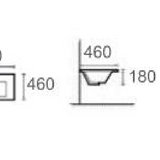 Ceramic Vanity Basin – Single Tap Hole and Semi-Recessed Bowl 750mmx460mmx200mm