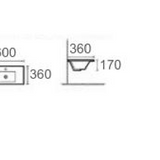 Ceramic Vanity Basin –  Gloss White with Single Tap Hole 600mmx360mmx190mm