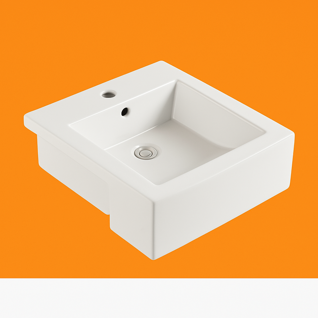 Semi Recessed Basin