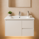 Sierra 750 Wall Hung 360mm  Vanity – Gloss or Matt Finish with Soft Close Drawers