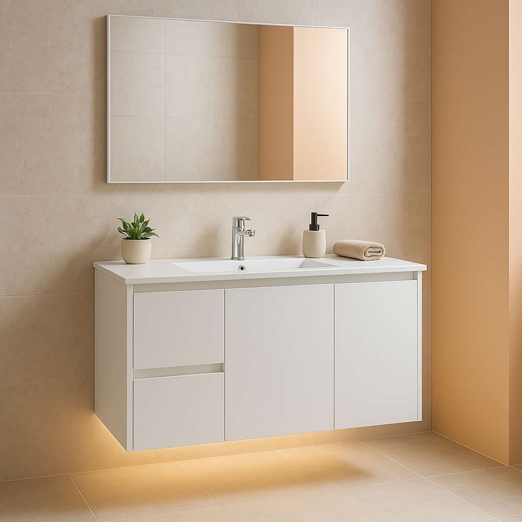 Sierra 900 Wall Hung 360mm  Vanity – Gloss or Matt Finish with Soft Close Drawers