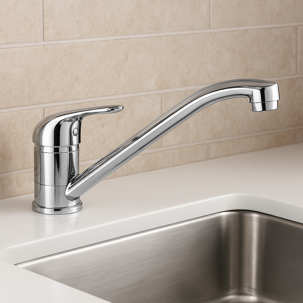 Solid Handle Kitchen Mixer 35mm cartridge