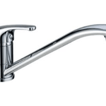 TK73K Solid Handle Kitchen Mixer – Chrome finish kitchen faucet with a 35mm cartridge, offering smooth water flow and extended reach for modern kitchens.