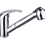TK73V Solid Handle Vege Spray Mixer – Chrome finish vege spray kitchen faucet with a 40mm cartridge, designed for efficient vegetable rinsing and water-saving performance.
