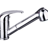 TK73V Solid Handle Vege Spray Mixer – Chrome finish vege spray kitchen faucet with a 40mm cartridge, designed for efficient vegetable rinsing and water-saving performance.