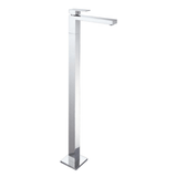 TFM-127 Square Floor Mixer – Modern Freestanding Bath Mixer with Chrome Finish