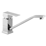 TYO-43G Square Kitchen Mixer – Chrome long spout 35mm cartridge mixer with modern square design and water-efficient performance.