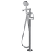 TFM-727 Round Floor Bath Spout – Chrome freestanding bath spout for modern bathrooms.