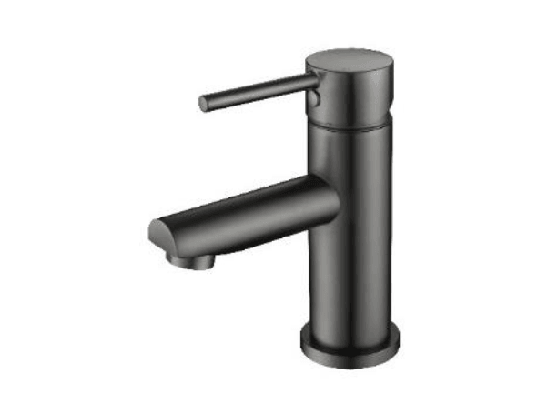 Gunmetal Basin Mixer Straight Spout