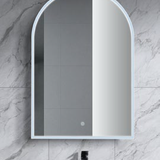 Tasman LED Mirror – Framed Wall-Hung Bathroom Mirror with Backlit Touch Sensor