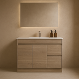 Tobi 1200RA1 Freestanding 460mm Vanity Natural Timber & Oak Finish