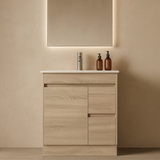 Tobi 750RA1 Freestanding 460mm Vanity Natural Timber & Oak Finish
