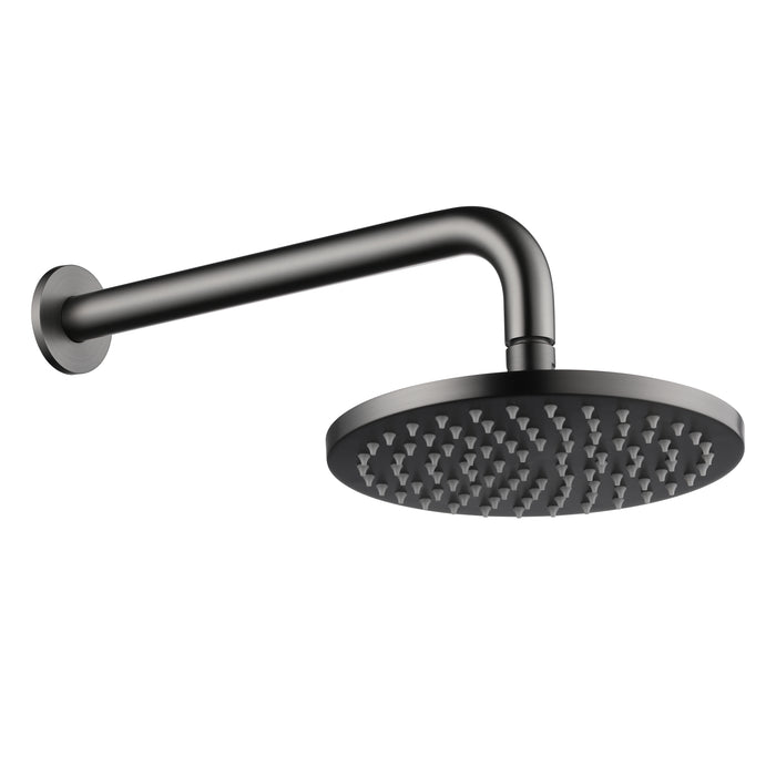Gunmetal Showerhead on Wall Mounted Arm