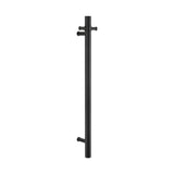 Vertical Heated Towel Rail 900mm – Matte Black