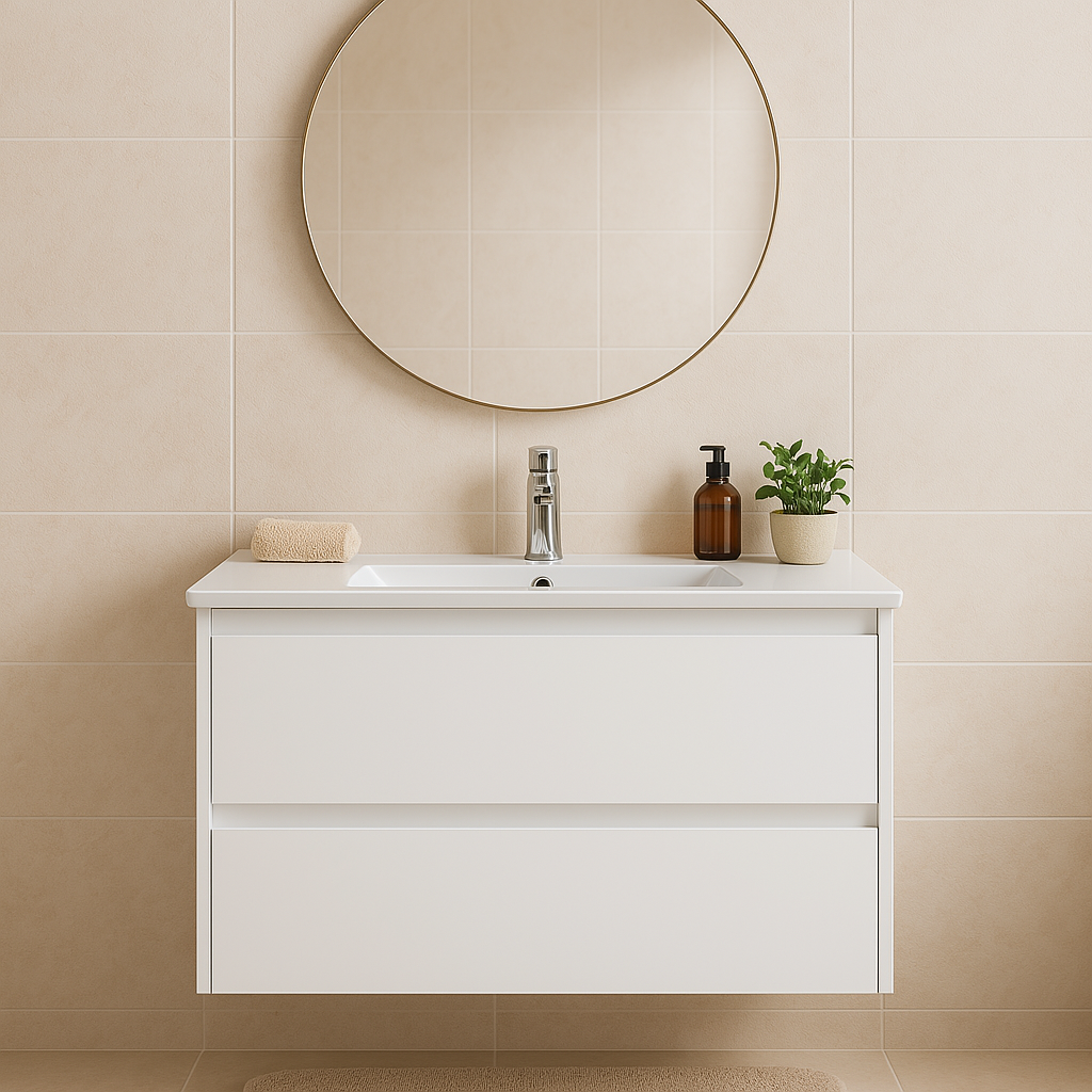 Yoko 750W Wall Hung Vanity 460mm  – Gloss or Matt Finish with Premium Soft Close Drawers