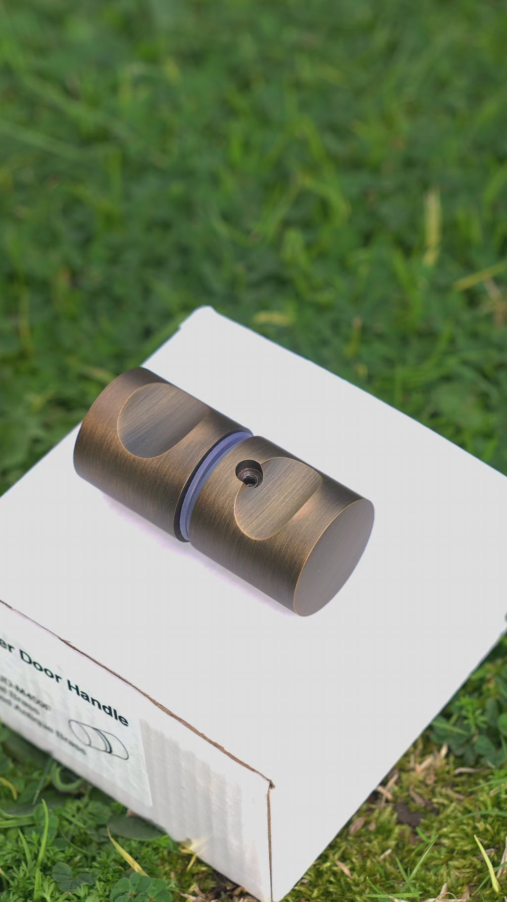 Seville Antique Brass Shower Door Handle