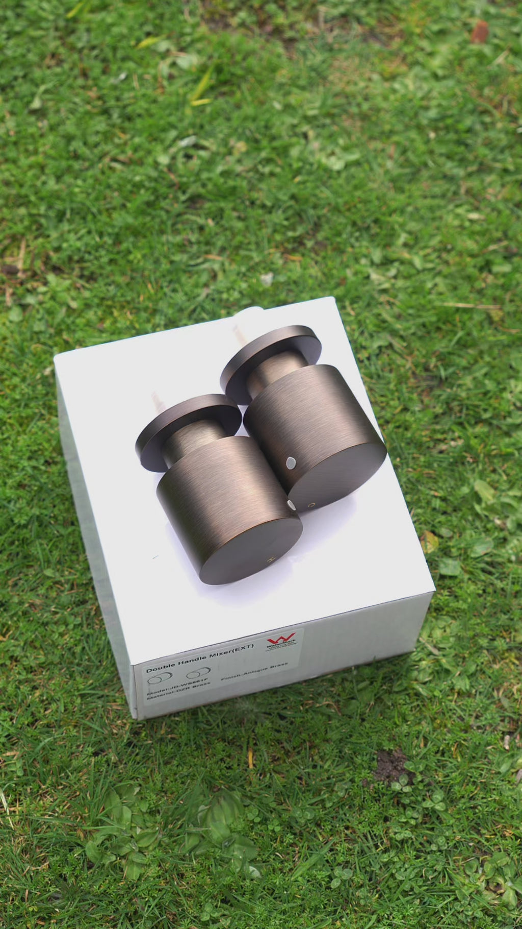 Seville Antique Brass Double Round Taps