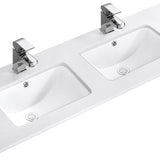 1800mm Double Bowl Vanity Top – Ceramic Twin Basin with Tap Hole Options
