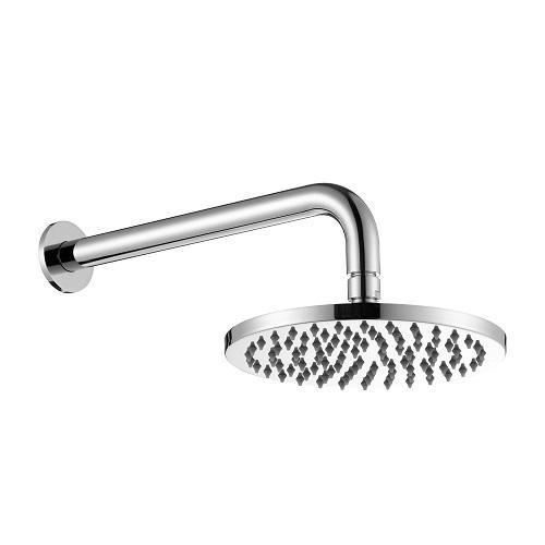 Showerhead on Wall Mounted Arm SRH-2001 – 200mm showerhead with 300mm arm and WELS 3-star rating for modern bathrooms.