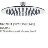 SRR-081 Round Shower Head – 200mm chrome showerhead offering wide water coverage with water-efficient performance.