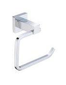 6051 Square Toilet Paper Holder – Chrome wall-mounted holder with modern square design for contemporary bathrooms.