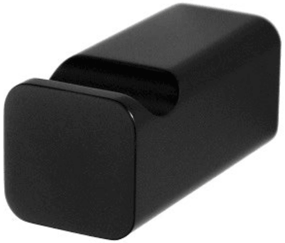 Black Robe Hook – Modern Towel or Robe Hook with Black Matte Finish