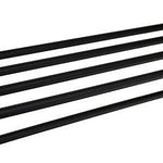 Black Round Bath Towel Shelf – 600mm x 215mm Wall-mounted Towel Shelf with Matte Black Finish