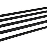 Black Round Bath Towel Shelf – 600mm x 215mm Wall-mounted Towel Shelf with Matte Black Finish