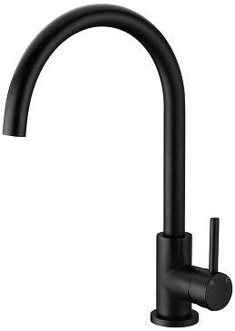 Onix Black Round Kitchen Mixer