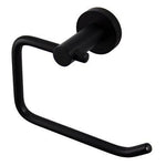 Black Round Toilet Paper Holder – Wall-mounted, Matte Black Finish for Modern Bathrooms