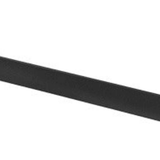 Black Single Towel Rail – 600mm modern towel rail with a sleek matte black finish.