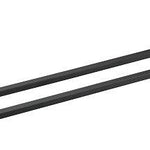 Square Double Towel Rail in black matte finish, available in 600mm, 750mm, and 900mm, ideal for modern bathroom towel storage.