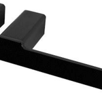 CH-1951 Black Toilet Paper Holder – 205mm wall-mounted minimalist toilet paper holder with black finish.