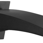Black Bath Spout CHK-704 with matte black finish and sleek, curved design.