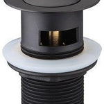 Black Pop-up Waste 40mm – Pop-up Sink Waste with Overflow for Modern Bathrooms