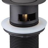 Black Pop-up Waste 40mm – Pop-up Sink Waste with Overflow for Modern Bathrooms