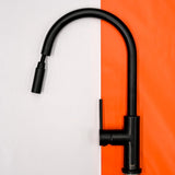 Black Pull-out Kitchen/Laundry Mixer with 35mm cartridge, WELS 5 Star rating