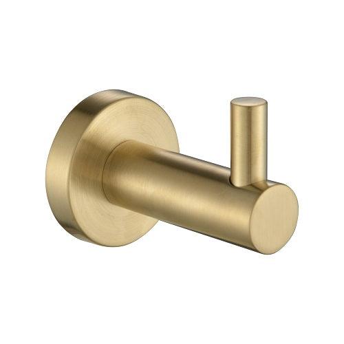 Brushed Gold Robe Hook – modern design for bathroom towel and robe storage, durable and stylish.