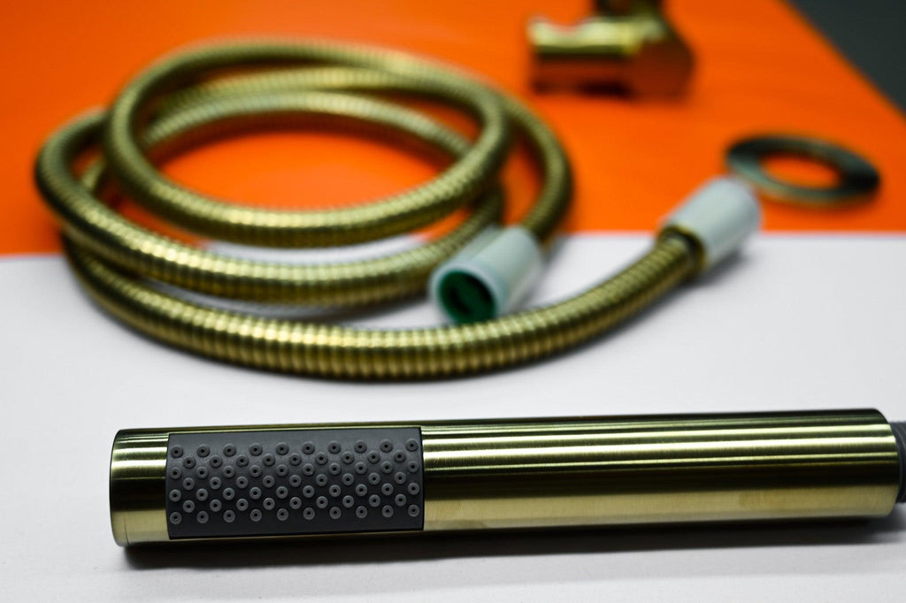 Marbella Brushed Gold Shower Hose & Sprayer