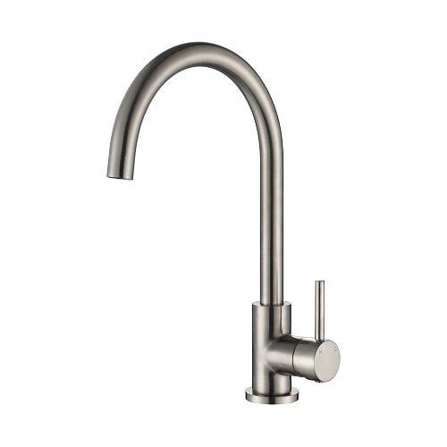 Valencia Brushed Nickel Round Kitchen Mixer