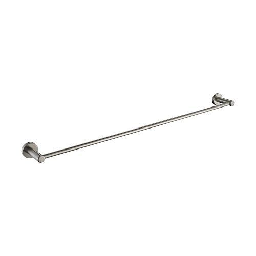 Valencia Brushed Nickel Round Towel Rail 750mm