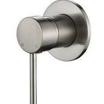 Brushed Nickel Wall Mixer BNA-70W – Wall-mounted mixer with 35mm cartridge and 80mm cover plate for modern bathrooms.