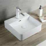 CB-121 Square Ceramic Countertop Basin –  420mmx420mmx130mm