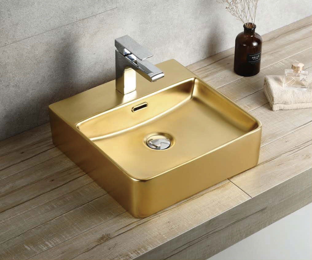 CB-121 Square Ceramic Countertop Basin –  420mmx420mmx130mm