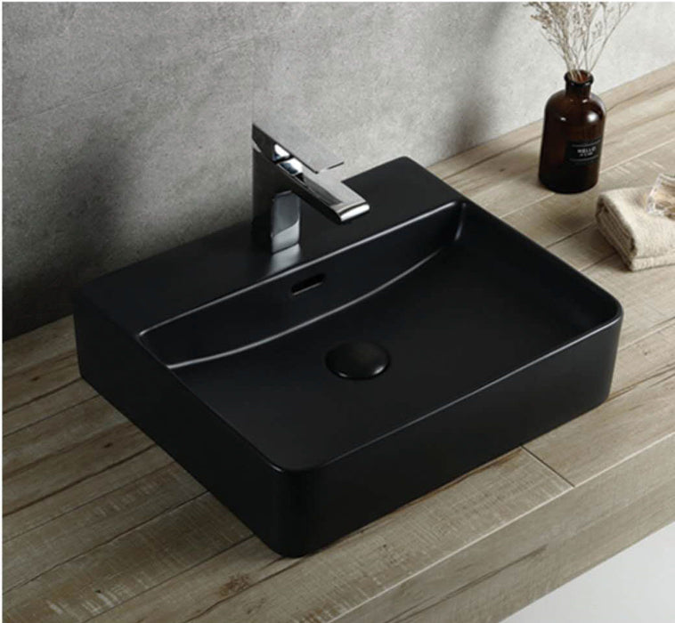CB-122 Rectangular Ceramic Countertop Basin – 500mmx420mmx130mm